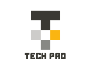 Tech Letter T logo design