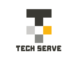 Tech Letter T logo design