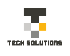 Tech Letter T logo design