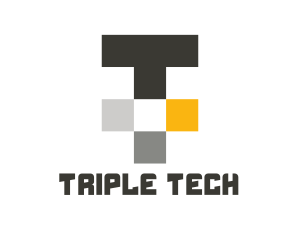 Tech Letter T logo design