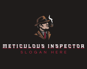 Detective Smoking Inspector logo design