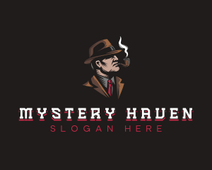 Detective Smoking Inspector logo design