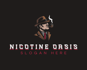 Detective Smoking Inspector logo design