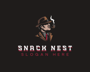 Detective Smoking Inspector logo design