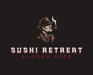 Detective Smoking Inspector logo design