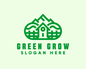 Green Mountain House logo design