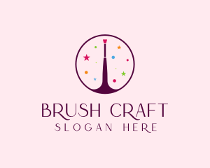 Makeup Brush Cosmetics logo design