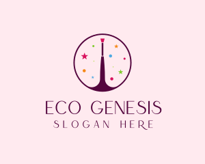 Makeup Brush Cosmetics logo design