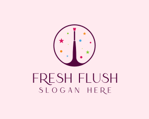 Makeup Brush Cosmetics logo design