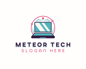 Tech Network Laptop logo design