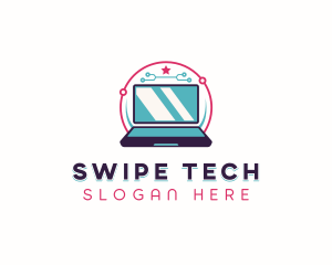 Tech Network Laptop logo design