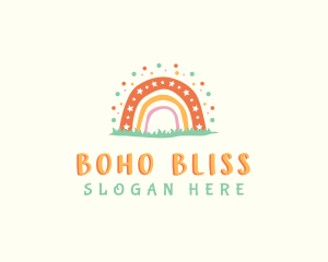 Boho Rainbow Daycare logo