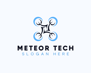 Drone Flying Tech logo design