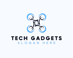 Drone Flying Tech logo design