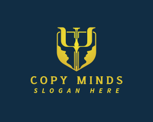 Human Mind Psychology logo design