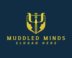 Human Mind Psychology logo design