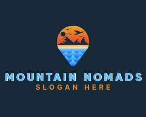 Ocean Mountain Travel logo design