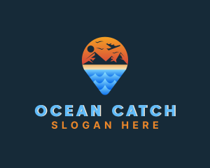 Ocean Mountain Travel logo design