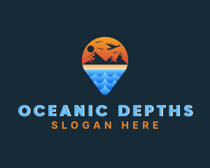 Ocean Mountain Travel logo design