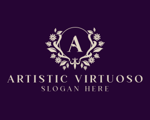 Luxury Floral Ornament Boutique logo design