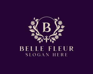 Luxury Floral Ornament Boutique logo design