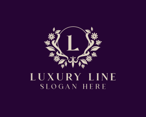 Luxury Floral Ornament Boutique logo design