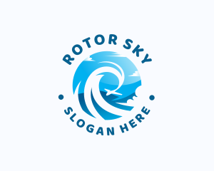 Airplane Sky Travel Tour logo design