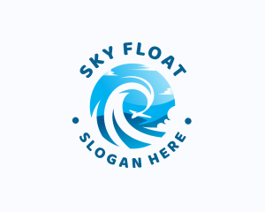 Airplane Sky Travel Tour logo design