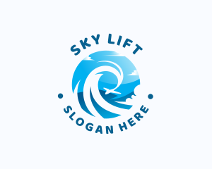 Airplane Sky Travel Tour logo design