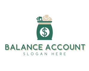 Dollar Money Bag logo design