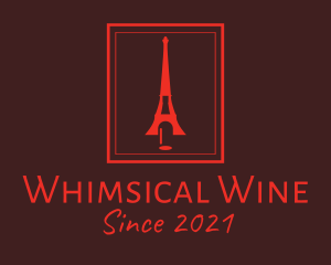 Eiffel Tower Wine Bar  logo design