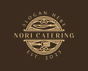 Art Deco Retro Restaurant logo design