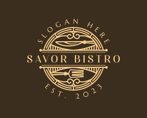 Art Deco Retro Restaurant logo design