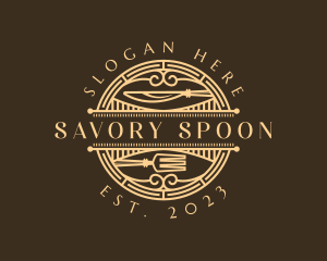 Art Deco Retro Restaurant logo design