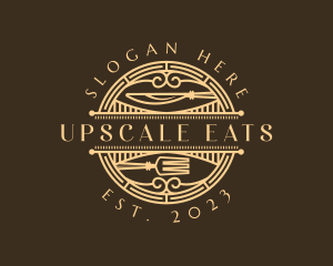 Art Deco Retro Restaurant logo design