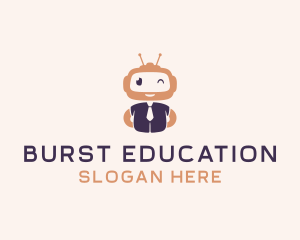 Educational Toy Robot logo design