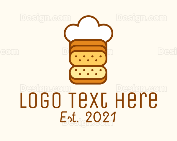 Loaf Bread Chef Logo