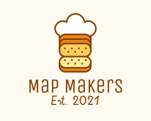 Loaf Bread Chef logo design