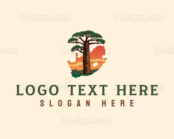 South Africa Baobab Tree Logo