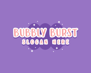 Sweet Bubblegum Blob logo design