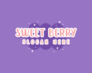 Sweet Bubblegum Blob logo design