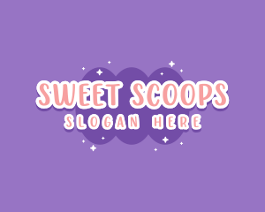 Sweet Bubblegum Blob logo design