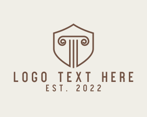 Simple Column Shield logo