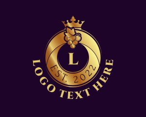 Food - Royal Grapes Ring logo design