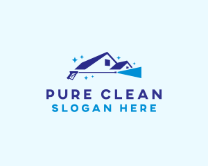 Pressure Washer Cleaning logo design