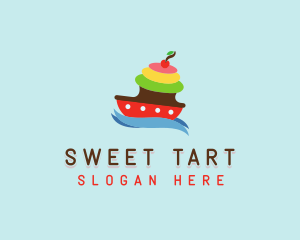 Sweet Cupcake Ship logo design