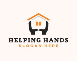 Care Shelter Hands logo design