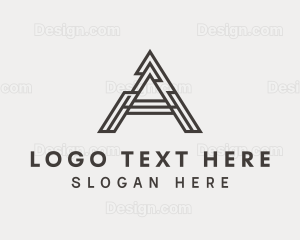 Architect Structure Builder Letter A Logo