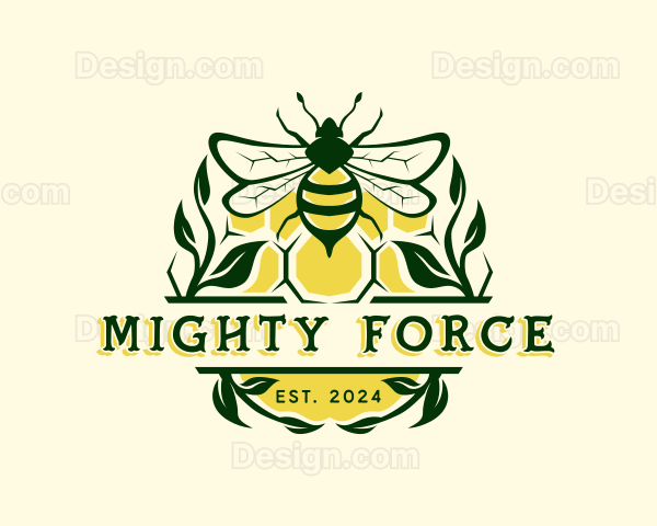 Honey Bee Apiary Logo