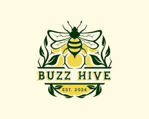 Honey Bee Apiary logo design